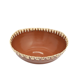 Home Kitchen and <b>Table</b> <b>Top</b> Wooden <b>Round</b> Bowl Antique Brown Finished for Decoration Salad Bowl Handmade Food Serving Bowl - Product Image 6