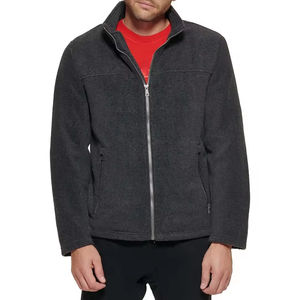 Chaqueta Ligera con Capucha de Forro Polar para Hombre, con Cuello Alto, Corte Ajustado, Logotipo Frontal, Chaqueta de Invierno para Exteriores - Product Image 6