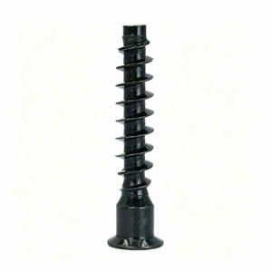 Vis de menuiserie à tête fraisée en phosphate noir, filetage grossier, pour fixation de meubles en panneaux de particules - Product Image 1