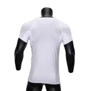 Camiseta ajustada de manga larga de algodón 100% para hombre, logotipo personalizado, manga completa transpirable, diseño liso de alta calidad, talla grande - Product Image 5