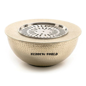Fabricant et exportateur de métal Dallah chauffe-pot à café fait à la main de haute qualité forme ronde luxe nouveau chauffage Dua en métal - Product Image 5