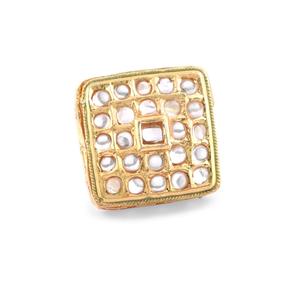 Indian Wedding <b>Jewellery</b> Antique <b>Floral</b> Indian Manufacturer <b>Jewellery</b> Wholesale Crystal Bridal Finger Ring Indian Ring Jewelry - Product Image 1