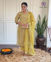 Pakistanaise Salwar Kameez Sonia femmes robes prêtes à l'emploi dames costumes couleur verte Vintage court fête porter des vêtements traditionnels