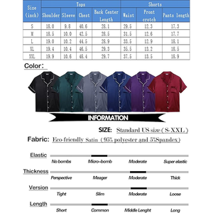 <b>Mens</b> <b>Pajamas</b> <b>Set</b> <b>Short</b> Sleeve Sleepwear Button Down Loungewear Breathable Bamboo Fiber <b>Men's</b> <b>Pajama</b> <b>Set</b> - Product Image 6