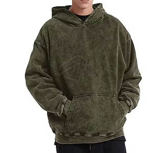 Sudaderas con capucha de peso pesado, ropa de calle de gran tamaño, jersey de talla grande para hombre, venta al por mayor, sudaderas térmicas con estampado de hojaldre, sudaderas con capucha para hombre - Product Image 3