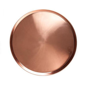 Handcrafted Round Copper Serving <b>Tray</b> With Floral Pattern Antique Finish Metal Home Decor <b>Drinks</b> <b>Tray</b> On Wholesale Suppliers - Product Image 5