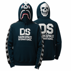 Unisex 100% algodón sólido transpirable tirar sudaderas canguro bolsillos Chenille parche bordado personalización invierno cordón - Product Image 1