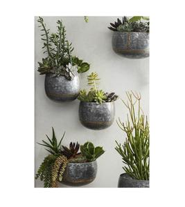 Maceta de pared de Metal de hierro galvanizado hecha a mano de nuevo diseño Artículo decorativo de jardín al aire libre de bajo precio Directo del fabricante - Product Image 1