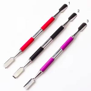 Empujadores de Cutículas de Acero Inoxidable de Doble Cabeza, Reutilizables, Duraderos, de Alta Calidad, con Logotipo Personalizado, Mini para Manicura - Product Image 1