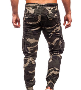 Pantalones cargo holgados OEM personalizados al por mayor para hombre, pantalones cargo cómodos de pierna ancha de estilo callejero con patrón de camuflaje - Product Image 3