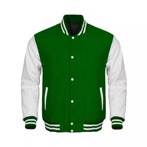 2024-2025 Varsity Letterman Wool & Real Cowhide Leather Sleeves-Premium Bomber Varsity Chaquetas streetwears By RATA-International - Product Image 4