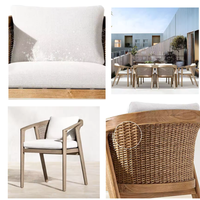 Meubles chaises de restaurant avec chaise en rotin pour chaise d'extérieur meubles en rotin