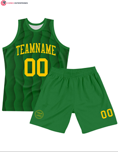 Ensemble uniforme de maillot de basket-ball de club d'équipe de conception de sublimation réversible personnalisée pour adultes vente en gros de conception vierge avec logo porter - Product Image 1