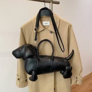 Nuevo Bolso Bandolera de Mujer con Diseño Vintage de Perro, Cierre de Cremallera, Correa Única, para Viajes, Verano/Invierno, PU - Product Image 1