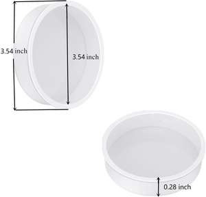 29301 круглая силиконовая форма для подставки, круглая подставка для подставки, форма для изготовления подставки из эпоксидной смолы, многоразовая и гибкая - Product Image 2