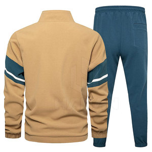 Chándal deportivo de dos piezas de estilo sólido a la moda para hombre, chándal de algodón 100% transpirable ajustado para la venta de invierno Pakistán - Product Image 3