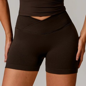 Shorts de Yoga Ajustados para Mujer, Venta al Por Mayor, Cintura Alta, Sin Costuras, Deportivos, para Correr, Fitness, Transpirables, Moldeadores - Product Image 5