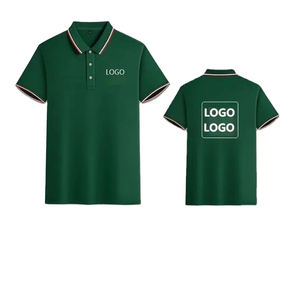 Vente en gros de polos vierges avec broderie personnalisée LogoT-Shirts polos de golf unis T-shirts polo unisexe personnalisé - Product Image 1