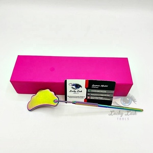 Accesorios para pestañas con forma de nube de etiqueta privada, espejo, caja de herramientas de extensión de pestañas arcoíris multicolor, embalaje para comprobar las pestañas - Product Image 2