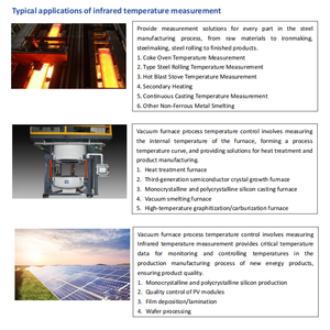 การวัดอุณหภูมิไพโรมิเตอร์แบบออพติคอล1200 250สำหรับแผ่นโลหะ - Product Image 5