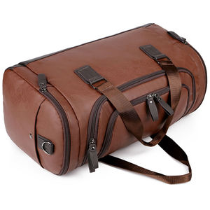 Fábrica al por mayor de lujo de cuero genuino gimnasio bolsa de lona hombres de gran capacidad impermeable deportes viaje moda Yoga bolsa al aire libre - Product Image 2