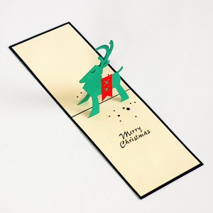 Meilleur choix pour Célébration Noël Cartes de vœux personnalisées 3D Pop up pour les entreprises à donner aux clients et aux employés - Product Image 4