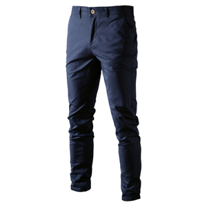 Novedad 2023, MOQ Pequeño, Pantalones Largos Casuales de Otoño para Hombre, con Cordón, Ecológicos y Personalizables - Product Image 1