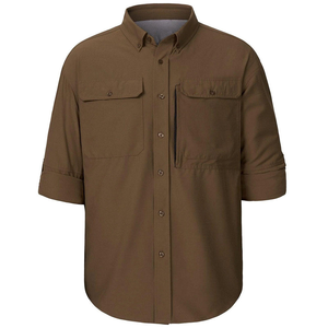 Camisa de Caza con Botones Ripstop de Diseño Moderno, Color Marrón, para Hombre, Camisas de Caza de Otoño, Camisas de Tiro AOP - Product Image 6