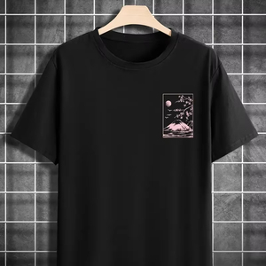 Fabricant direct 100% coton T-shirts pour hommes de qualité supérieure et durables pour une utilisation en extérieur Poids du tissu de 260 grammes - Product Image 1