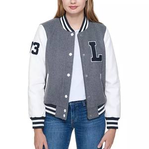 Hiver en vrac personnalisable streetwear chenille coton université mens varsity jacket solid colour breathable ladies varsity jackets - Product Image 6
