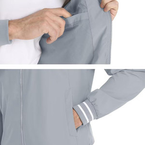 Blouson bombardier chaud d'hiver de qualité supérieure pour hommes, fermeture à glissière matelassé avec col montant, vêtements de rue - Product Image 4