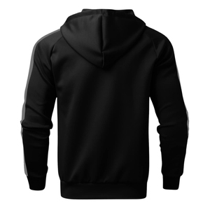 Nouveau streetwear vintage de haute qualité LOGO personnalisé survêtement empilé pour hommes ensemble pantalon empilé avec veste à glissière - Product Image 3