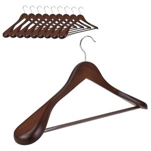 BOOST USERS COAT HOT SELLING WHOLESALE WOODEN HANGERS for Displaying Clothes Bags in Kitchen Wardrobe or Bathroom - Product Image 1