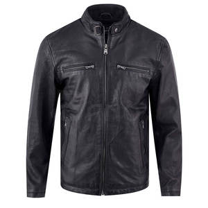 Chaqueta de cuero High Street Style Cierre de cremallera Disponible en venta al por mayor Nueva llegada Chaqueta de cuero - Product Image 1