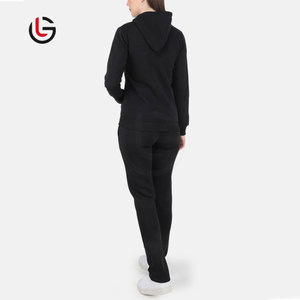 ชุดวอร์มผู้หญิงผ้าฟลีซผ้าฝ้ายผสมโพลีเอสเตอร์พร้อมฮู้ดขนาดใหญ่พิเศษโลโก้ตามสั่งสำหรับฤดูหนาว - Product Image 3