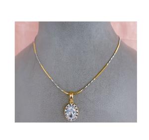 Conjunto de Collar y Pendientes con Acabado Dorado y Plateado Radiante y Elegante con Piedras de Circonita Cúbica para Mujer, Ideal para Fiestas - Product Image 2