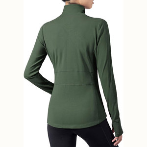 Venta caliente de las mujeres de cuello alto sin mangas ropa de yoga chaqueta con cremallera Top logotipo personalizado abrigo deportivo para correr ropa de fitness - Product Image 2