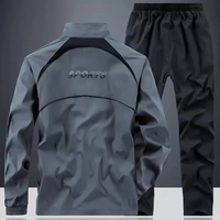 Ensemble de survêtement pour homme, décontracté, d'hiver, à capuche, respirant, imprimé, 2 pièces, sweat-shirts et pantalons, vêtements d'extérieur