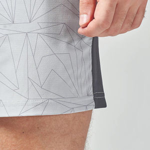 Pantalones cortos casuales superelásticos de 5 pulgadas con paneles de ventilación laterales Bolsillos con cremallera Tela tejida Northern Droplet Print Lab 360 Shorts - Product Image 5