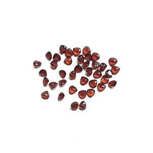 ได้รับการรับรองจาก IGI ขนาด3มม. 4มม. สร้อยคอโกเมนสีแดงธรรมชาติรูปหัวใจคริสตัลเหลี่ยมเพชรพลอยกึ่งมีค่าสร้อยคอหลวมทำเครื่องประดับ - Product Image 5