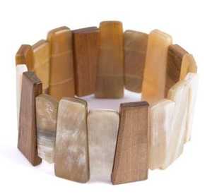 Cuerno de moda y brazaletes de pulsera de madera para mujer IGI Certificado de exportador indio para ocasión de regalo - Product Image 2