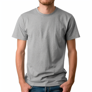 Fabricant OEM en gros sur mesure, fournisseur de t-shirts à col rond 100% coton 180 GSM, service de fabrication en gros sous marque privée - Product Image 1