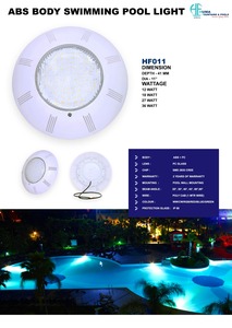 18W LED Wall Mounted Night Swimming Pool <b>Lights</b> ABS Plastic IP68 Waterproof Warm White HF011 Dimmable Remote Control for - Product Image 3