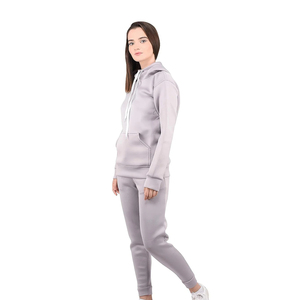 Conjunto Deportivo de Felpa con Capucha para Mujer, Invierno, Nuevo Estilo, Logotipo Personalizado, Corte Regular, Ropa de Entrenamiento - Product Image 6
