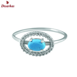 เครื่องประดับที่ดีหรูหรา925เงินสเตอร์ลิงลาบราดอไรต์หลาย CZ แหวนรัศมีอัญมณีสำหรับผู้หญิงแหวนแต่งงาน - Product Image 3