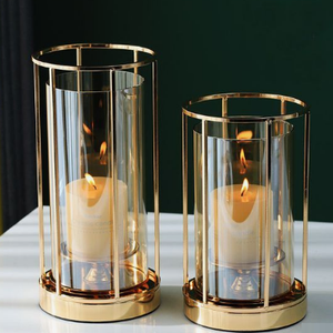 Style moderne design ouragans métal fait à la main argent fini arbre de noël Reeinder table décor à la maison ouragans élégants - Product Image 6