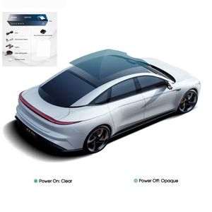 กระจกหน้าต่างรถปรับสีได้สำหรับรถยนต์ Ford Tesla Porsche 12V