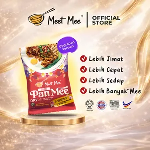 บะหมี่กึ่งสำเร็จรูปฮาลาล มาเลเซีย ได้รับการรับรองมาตรฐาน HACCP รสพริกแห้ง ปันมี ปลาแอนโชวี่ทอดกรอบ ไขมันต่ำ (ไม่ทอด) - Product Image 5
