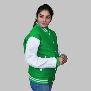 Comprar chaqueta Letterman Lana Cuero Varsity Custom Varsity Chaquetas - Product Image 6