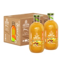 100% Biologisch Tropisch Sap Georgia's Natuurlijk Biologisch NFC Ananas Mango Dadel Sinaasappelsap in 200ml/300ml/750ml/1l Flessen